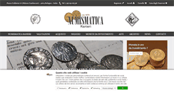Desktop Screenshot of numismaticaranieri.it