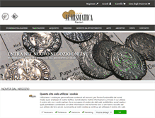 Tablet Screenshot of numismaticaranieri.it